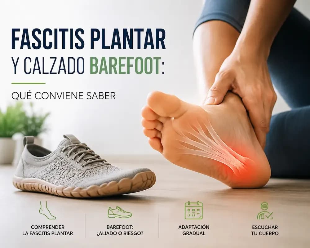 Fascitis plantar y calzado barefoot: qué conviene saber
