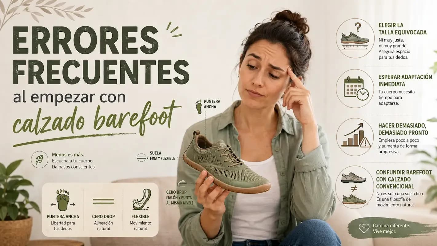Errores frecuentes al empezar con calzado barefoot
