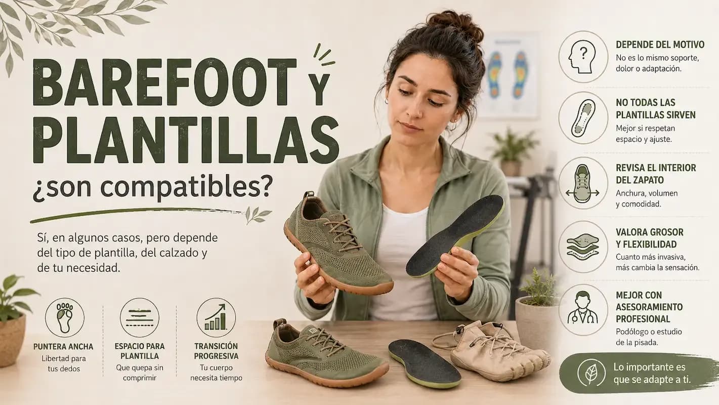 Barefoot y plantillas: ¿son compatibles?