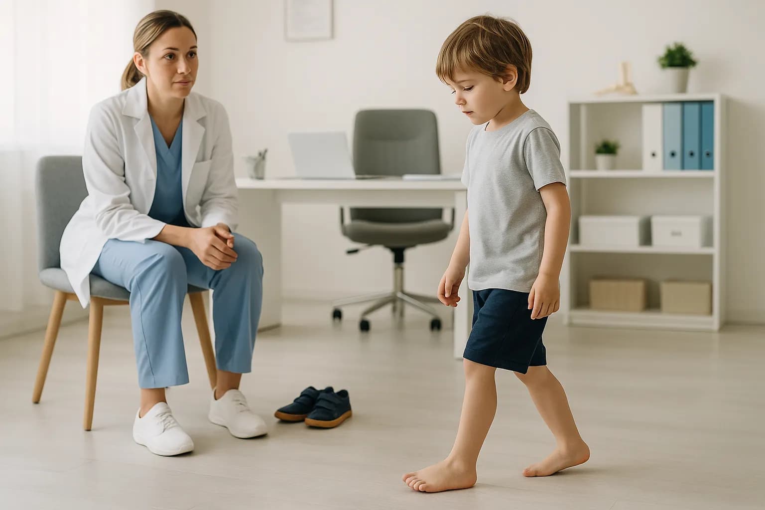 Caídas frecuentes en niños: ¿qué relación tienen con la pisada?
