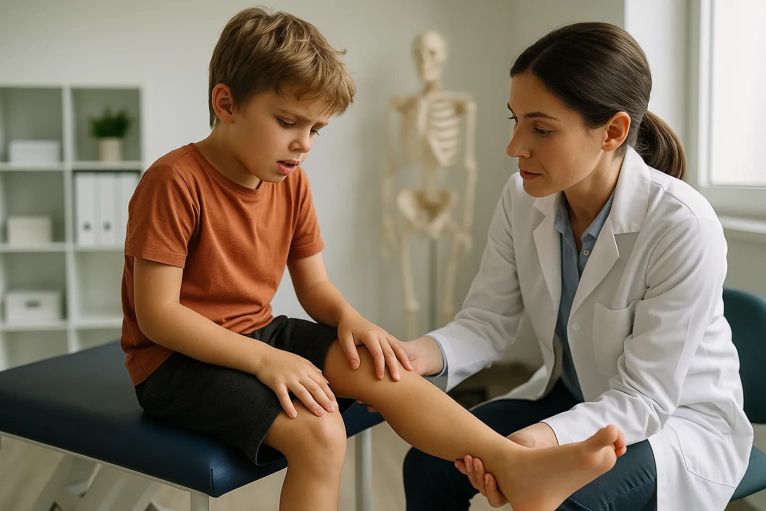 Dolor de piernas en niños: relación con la salud de los pies