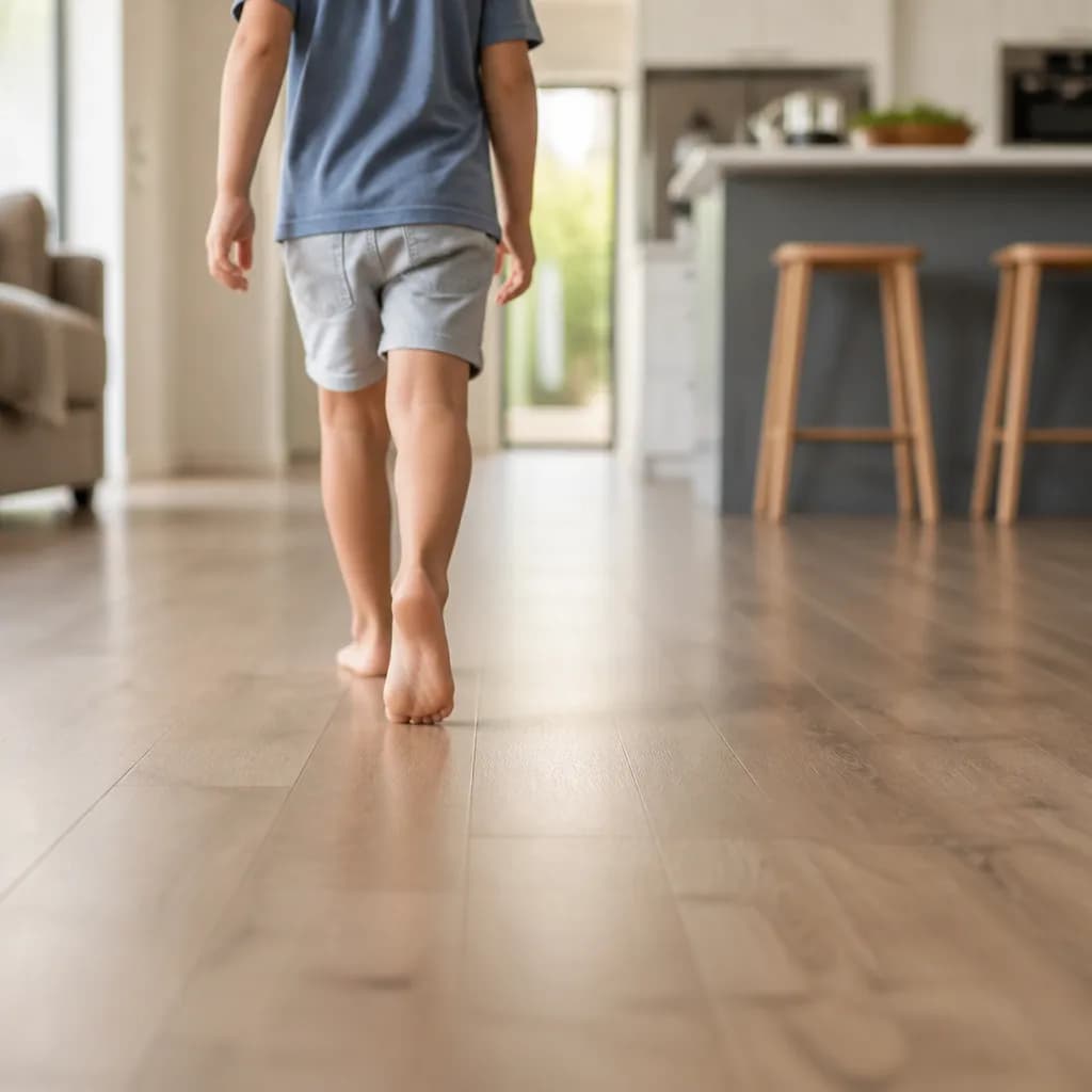 Caminar descalzo en casa durante la infancia: beneficios y precauciones