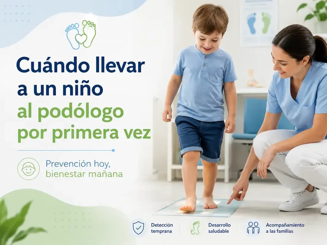 Cuándo llevar a un niño al podólogo por primera vez
