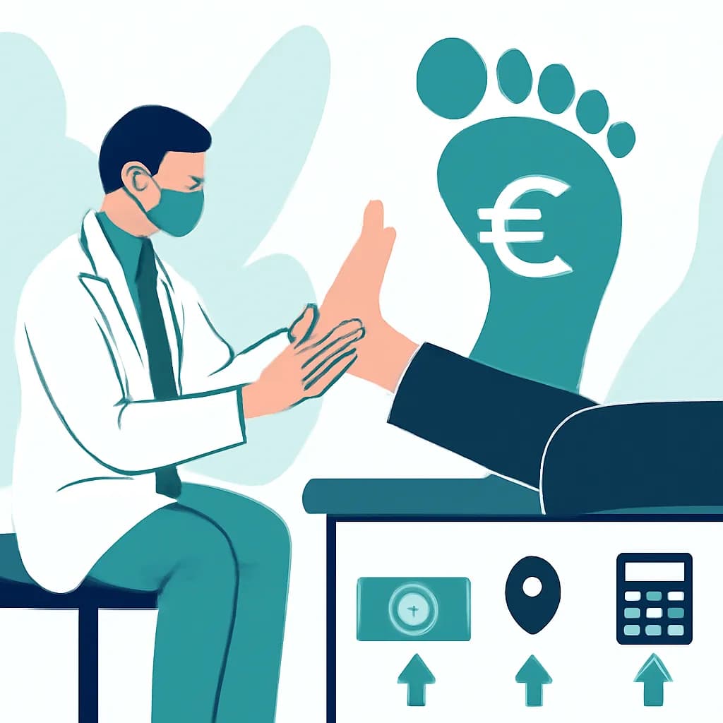 Cuánto cuesta una consulta de podología en España: factores que influyen