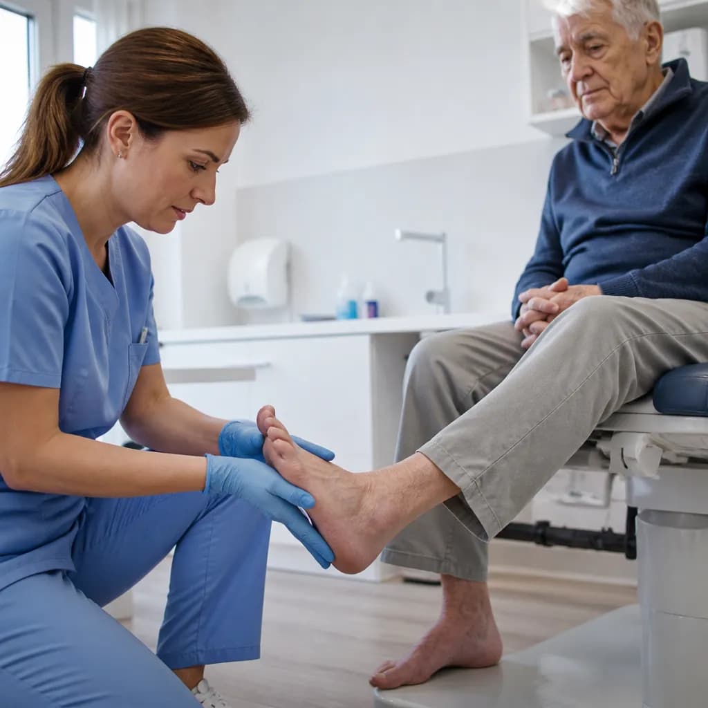 Podología geriátrica: problemas de pies más frecuentes en personas mayores