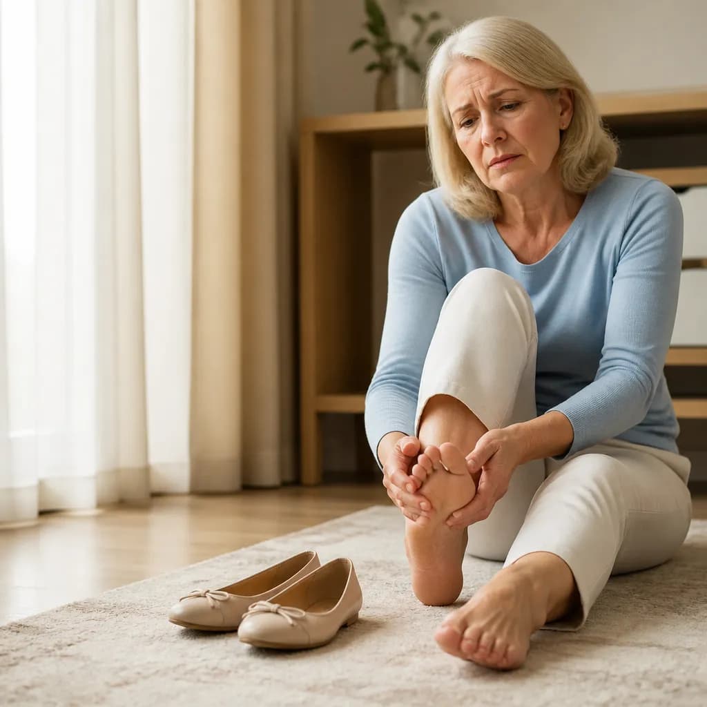 Cómo la menopausia afecta la salud de los pies
