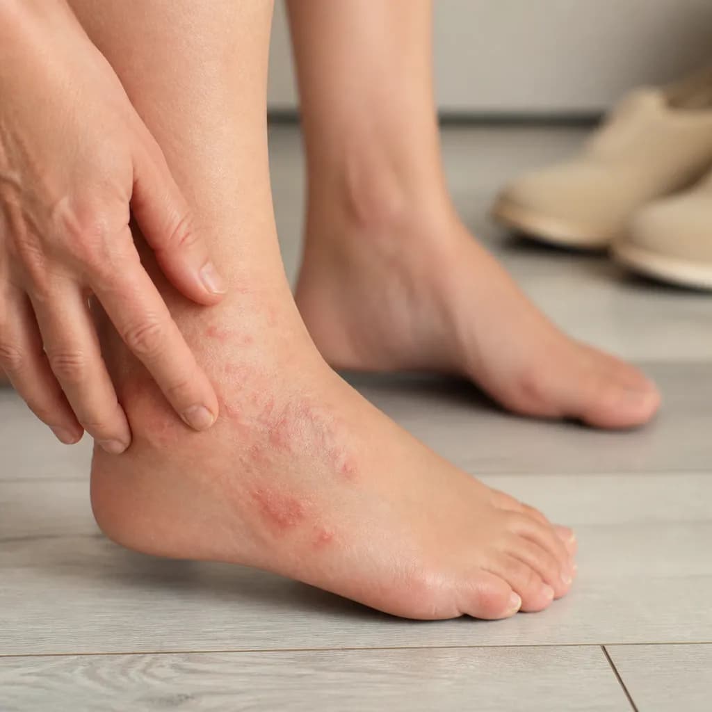 Eccema dishidrótico en los pies: identificación y prevención